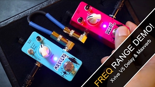 Video thumbnail for Xvive Maxverb & V5 Analog Delay - Freq Range Test by Rithiya Khiev (RHK Studios)