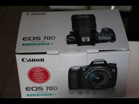 Canon EOS 70D unboxing. Kit with 18-135mm lens