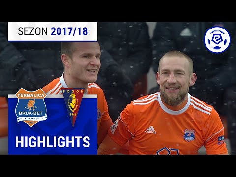 Bruk-Bet Termalica Nieciecza - Pogoń Szczecin 2:4 | SKRÓT | Ekstraklasa 2017/18 | 28. Kolejka