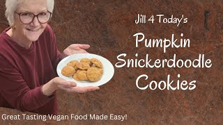 THE BEST Pumpkin Snickerdoodle Cookies | Vegan