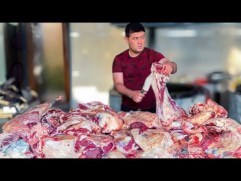 PILAF FACTORY 300KG PER DAY | "OSH CITY" POPULAR STREET FOOD