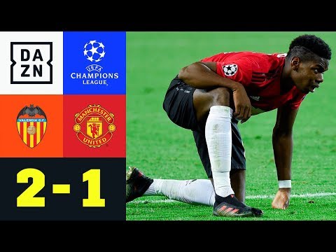 Paul Pogba & Co. stolpern: Valencia - Manchester United 2:1 | Champions League | Highlights