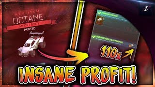 SELLING WHITE OCTANE FOR INSANE OVERPAY! | HOW TO MAKE PROFIT FROM KEYS! (ROCKET LEAGUE BEST TRADES)