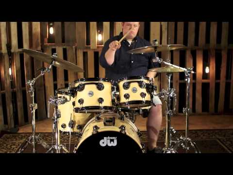 DW Drums Collector's Maple Natural Lacquer With Black Nickel Hardware
