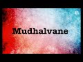 Mudhalvane Song Lyrics Song By S Janaki And Shankar Mahadevan