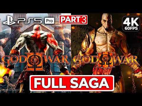 GOD OF WAR SAGA Chronological Walkthrough - Part 3 - FULL GAMES [4K 60FPS PS5 PRO] - No Commentary