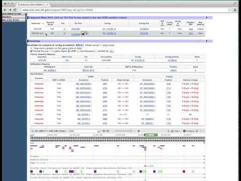 dbsnp screencast