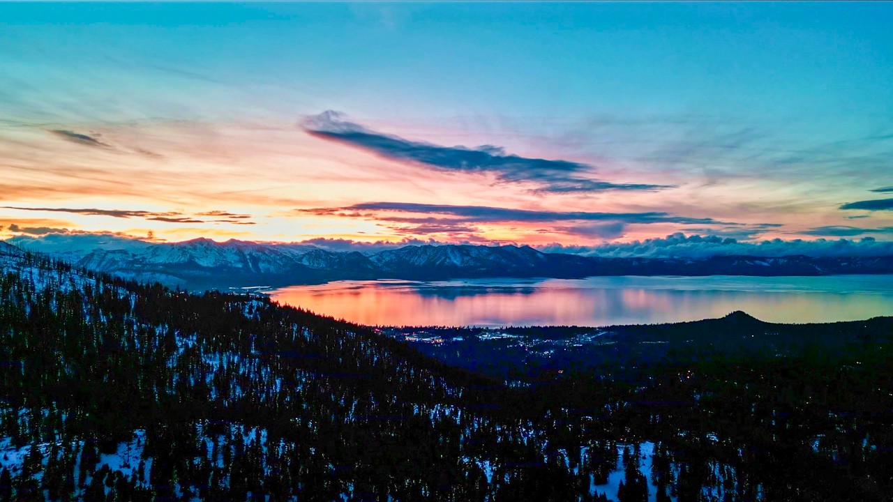 High above Lake Tahoe - Winter