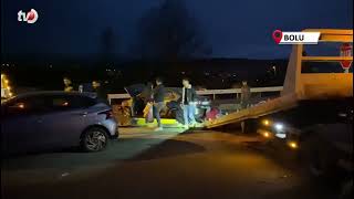 Boluda Kavşakta Feci Kaza 1’i Hamile Kadın, 4 Yaralı