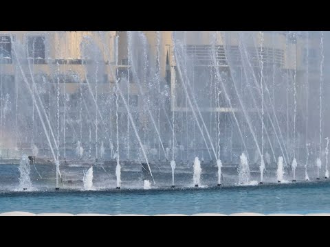 The Dubai Fountain Nozzles Closeup (Inshed An Aldar) (daytime)