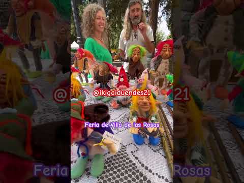 Duendes y seres mágicos en la feria ARTESANAL de Villa de las Rosas, Córdoba, Argentina