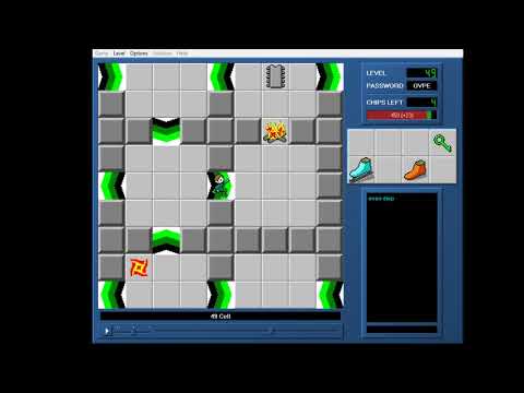 CCLP1 level 49 solution - 427 seconds