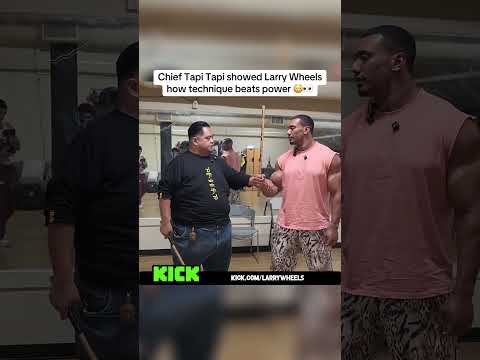 Chief Tapi Tapi showed Larry Wheels how technique beats power 😳👀 #larrywheels #chieftapitapi