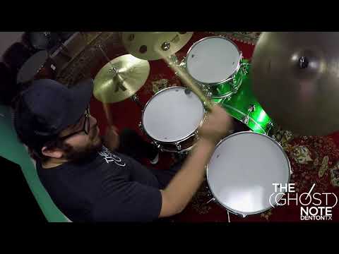 DW Collectors Series Cherry Mahogany in green sparkle 12x8, 16x14, 22x16