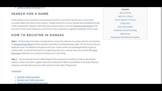 How to Start a Business in Kansas | KS Secretary of State