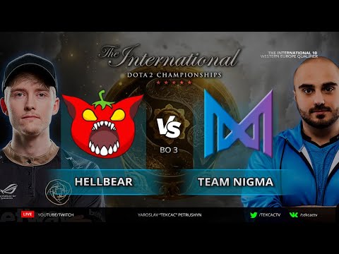 ЕВРОПА КВАЛЫ🔴Team NIGMA vs Hellbear Smashers | The International 10: Western Europe Qualifier [RU]