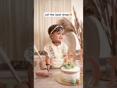 boho themed birthday | cake smash | #youtubeshorts #shorts #kayachitrabymridul