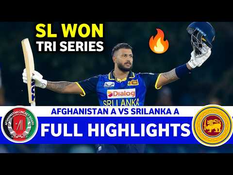 Sri Lanka A Vs Afghanistan A Tri Nation Series Full Highlights 2026 | SL VS AFG 2026