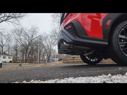 2022 WRX Remark Resonated mid-pipe w/ 3.5 inch Remark Axle Back - Cold Start