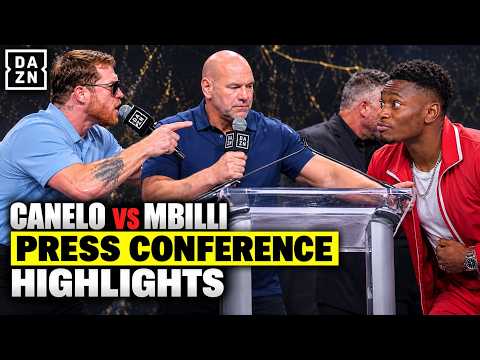 “YOU’RE NOT ON MY LEVEL!” Canelo Alvarez WARNS Christian Mbilli During HEATED Face-Off!
