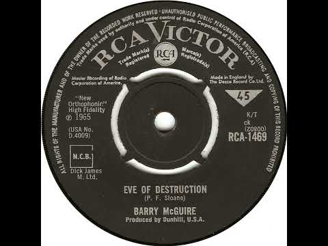 UK New Entry 1965 (227) Barry McGuire - Eve Of Destruction