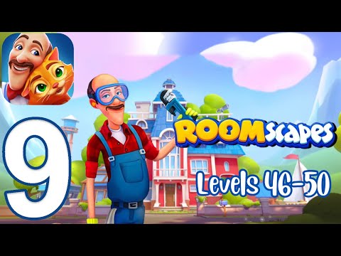 Roomscapes Gameplay Walkthrough Part 9 - Bathroom: Levels 46-50 (iOS, Android)