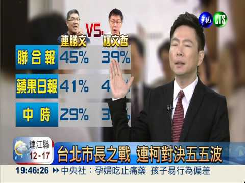 台北市長之戰 連柯對決五五波
