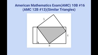 2022 AMC 10B Problem 16(Similar Triangles)