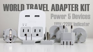 Ceptics World Travel Adapter & 13 Plug Kit