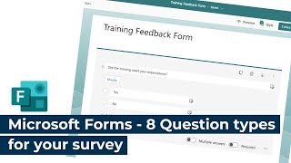 Microsoft Forms 8 Question Types thumbnail