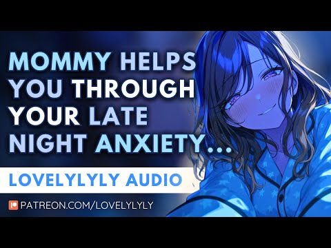 ASMR - Mommy Calms Your Late Night Anxiety 💙 F4A | Comfort | Gentle Rain | Anxiety Sleep AID