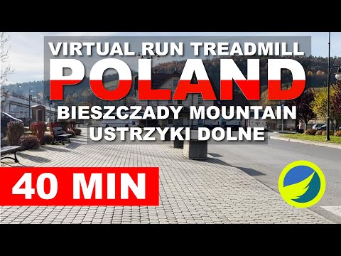VIRTUAL RUN TREADMILL, POLAND - Bieszczady Mountain, Ustrzyki Dolne
