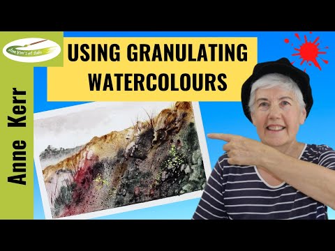 Using Granulating Watercolours (Hints, Tips and Techniques) By Professional Artist, Anne Kerr