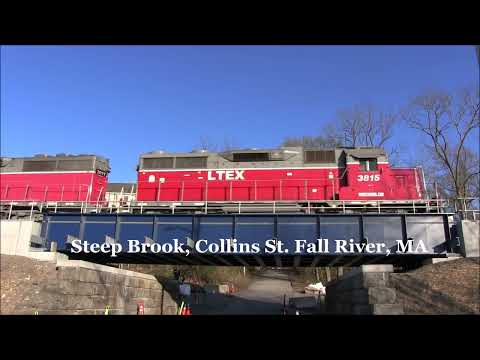 LTEX 3815 moves MassDOT ballast hoppers for South Coast Rail Project