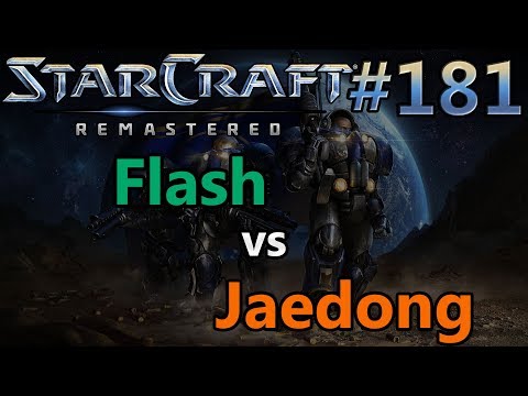 Flash (T) vs Jaedong (Z) on Match Point - StarCraft: Remastered - Replay-Cast #181 [German]