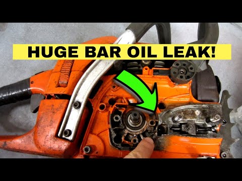 Fixing A Chainsaw With A Massive Bar Oil Leak!