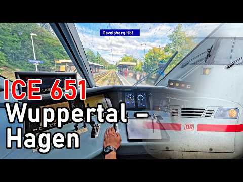 Is this supposed to be a MAIN STATION? | ICE 651 Wuppertal – Hagen | ICE 1 cab ride