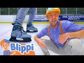 Blippi Visits The Ice Rink Blippi Videos For Toddlers Educational Videos For Kids
