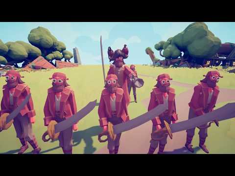 TABS | Captain + 2 Bomber + 5 Pirate Swordsman VS Every Unit (Same Price) 1/2