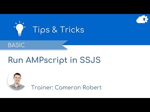 Run AMPscript in SSJS in Salesforce Marketing Cloud