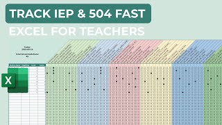 Build an IEP/504 Accommodations Tracker in Excel (Free Template Download)