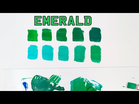 How To Make The Color Emerald Green Paint Easy!