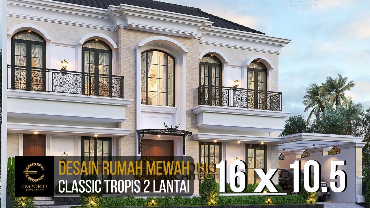 Video 3D Desain Rumah Klasik 2 Lantai Bapak Andry Wisnu - Jakarta