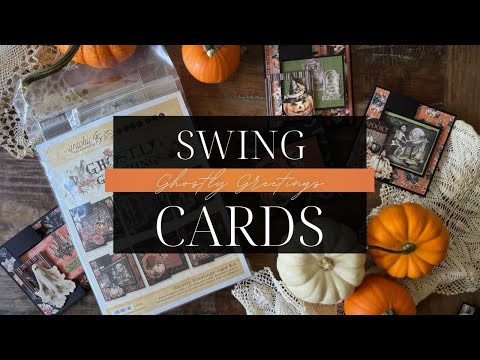 Boo-tiful Swing Cards Tutorial | Graphic 45 Ghostly Greetings Card Kit