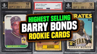 Top 13 Barry Bonds Rookie Cards Recently Sold - Which Barry Bonds RC is the Best 👀 🙌 #sportscards