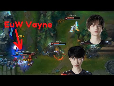 FPX DoinB and FPX Crisp getting rekt by a single vayne [EuW SoloQ Worlds 2021]