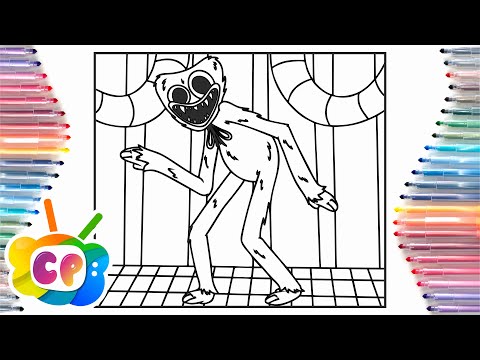 Huggy Wuggy  Coloring page / Poppy Playtime Coloring /RetroVision - Puzzle [NCS Release]