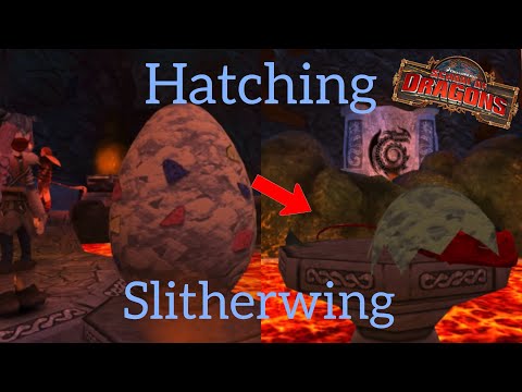 Hatching a Slitherwing egg | School of Dragons