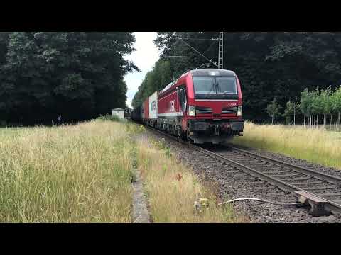 Raillogix Vectron Locomotive RFO Rail Force One With Container Train at Breyell Germany 19.6.2022👍👍🚂