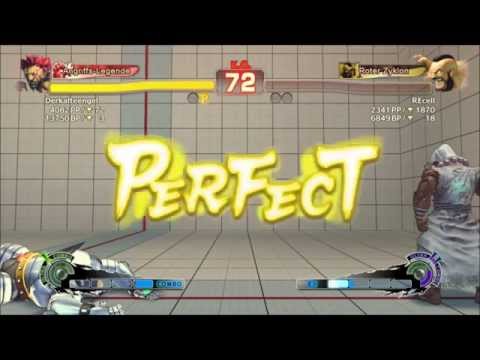 SSF4 AE  Derkalteengel (Akuma) vs. dontcrynowplz , ManowarBabsi, REcell. Ranked Matches